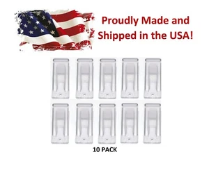 Clear Plastic Mini Roof Snow and Ice Guard - 10 PK | Prevent Sliding Snow Stop - Picture 1 of 7