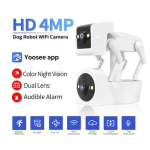 4MP Dual Lens Security Binocular Wifi IP Surveillance Camera APP Sound Alarm - Picture 1 of 12