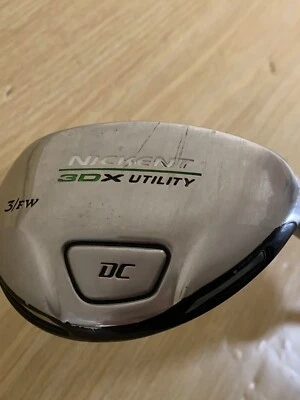 Nickent 3DX Utility Mens 3/FW Golf Club Black SR2 Speed Rated 85 Grams - Image 1 of 4