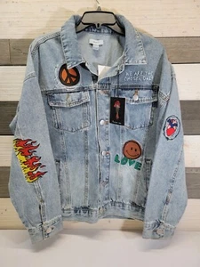 Chaqueta de jean/vaquero de moda Forever 21 Ron Bass Freedom para mujer talla 0X - Imagen 1 de 11