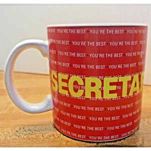 #1009 Secretary Office Admistrative Assistant Red Coffee Mug - Picture 1 of 6