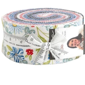 Red, White and Bloom Jelly Roll by Deb Strain for Moda Fabrics - Picture 1 of 3