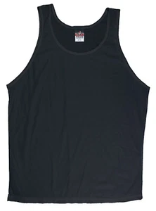 Black Nylon Wicking Running Singlet Tank Top by Don Alleson - Men's XL - Picture 1 of 3