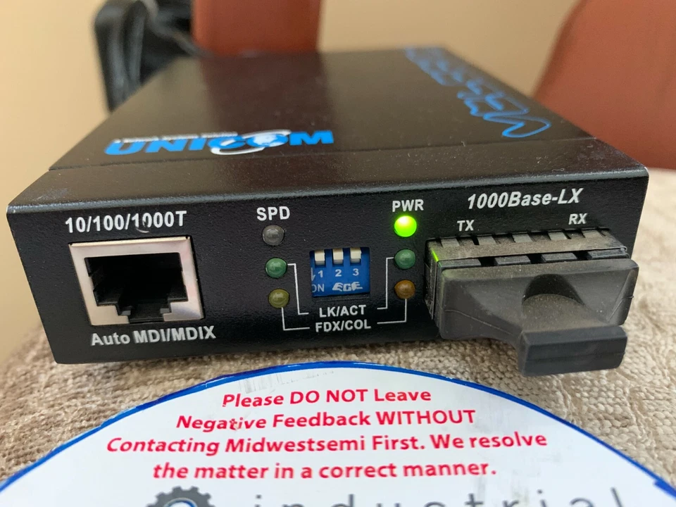 GEP-5400TF-C UNICOM GIGABIT ETHERNET FIBER OPTIC 1000BASE-LX SHIPSAMEDAY TESTED - Image 1 of 4