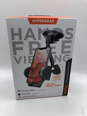 Montaje universal para teléfono celular HyperGear parabrisas - [negro] manos libres Foto 1 de 4