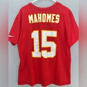 Nike Dri Fit Kansas City Patrick Mahomes #15 Tee, T-shirt Red fan wear KC - Picture 1 of 7