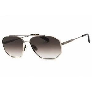Salvatore Ferragamo Men's Sunglasses Dark Ruthenium/White Navigator SF303SLN 026 - Picture 1 of 2