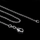 5Pcs Cross Chain Necklace 925 Sterling Silver Plated Charm Jewelry 16-24inch