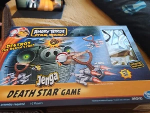 Angry Birds Star Wars Jenga Death Star Game Hasbro 2012 Complete Game Night Fun - Picture 1 of 3