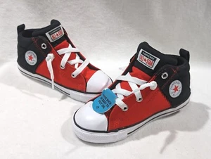 Converse CTAS Axel Red/Black/White Mid Top Toddler Boy's Sneaker-Asst Sizes NWB - Picture 1 of 7