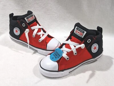 Converse CTAS Axel Red/Black/White Mid Top Toddler Boy's Sneaker-Asst Sizes NWB - Image 1 of 4