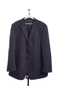 Vintage Yves Saint Laurent Blazer Jacket 27 Gray Wool Luxury Designer - Picture 1 of 21