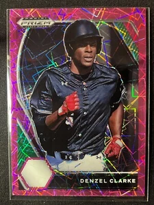 2021 Panini Prizm Draft Picks - #PDP127 Denzel Clarke (RC) Pink Velocity Prizm - Picture 1 of 2