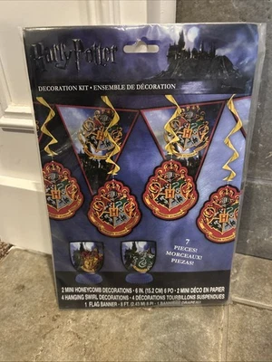 KIT DE DECORACIÓN DE HABITACIÓN de colección HARRY POTTER suministros de fiesta de cumpleaños casas de Hogwarts Foto 1 de 2