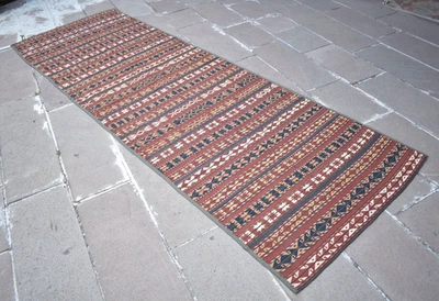 Antigua alfombra uzbeka gajari 42"" x 128"" fina calidad famosa alfombra de lana de corredor uzbeko Foto 1 de 4