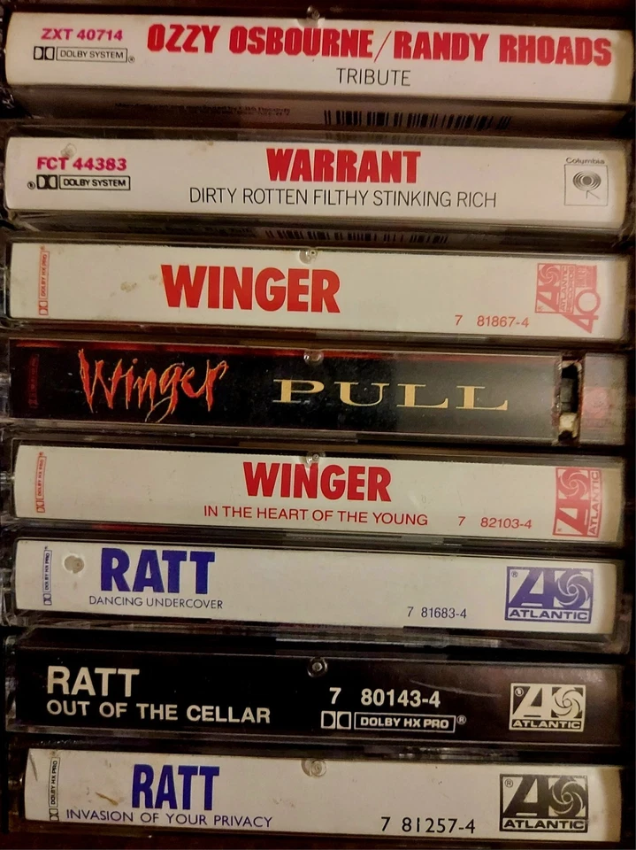Огромный винтажный рок кассеты лот Winger, RATT, Ozzy/и многое другое почти новом состоянии! - Изображение 1 из 1