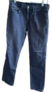 Levi's 511 Slim Fit Blue Jeans Mens 34x32 Dark wash Blue Denim Pants - Picture 1 of 9