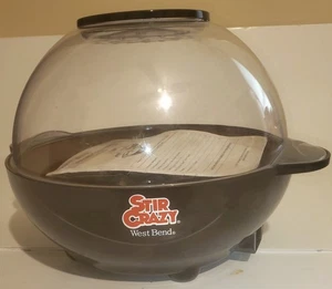 VTG West Bend Stir Crazy Popcorn Popper Maker 6 Quart Clear Bowl Clean #82306 - Picture 1 of 7