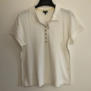 Talbots Women's White Polo Shirt size XL New - Picture 1 of 6