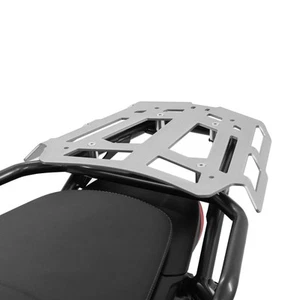Soporte De Equipaje Compatible Con Moto Guzzi V85 TT Plata - Picture 1 of 2