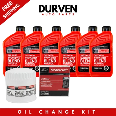 Motorcraft 5W-20 Oil FL820S Change Kit 1997-2010 Ford F150 (6 Quarts + Filter) - Image 1 of 4