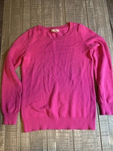 Banana Republic Damen rosa Langarm Pullover Pailletten Ellenbogen authentisch Größe S - Bild 1 von 5