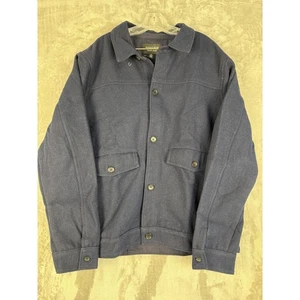 Y2K Nordstrom Mens Shop Jacket Wool Blend Button Down Shirt Jacket - Men's XL - Picture 1 of 6