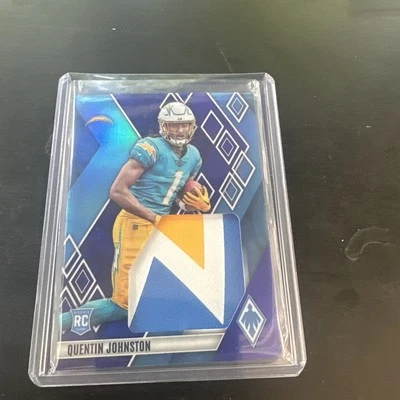 2023 Phoenix Quentin Johnston Patch Purple /25 - Image 1 of 2
