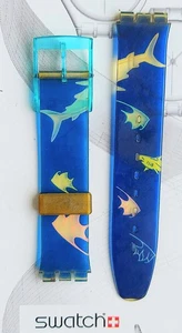 Swatch Watch Authentic Swiss Made Replacement Strap Band For HAPPY FISH SDN101 - Picture 1 of 2
