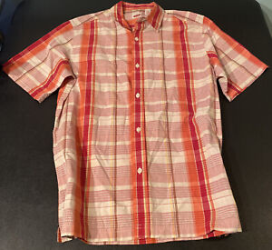 Canyon River Blues Men's Plaid Button Shirt Sz XL (18) 100% Cotton Since 1987