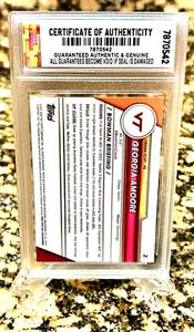 GRADED GEM-MT 10 GEORGIA AMOORE 2023-24 BOWMAN UNIVERSITY CHROME ROOKIE #2 - Bild 1 von 6