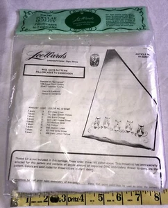 Vintage Lee Wards Owl Wise Guys Stamped Cotton 2 Pillowcases Embroidery New - Picture 1 of 7