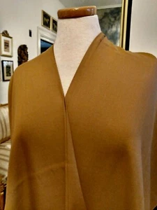 SOFT SOFT FEELING VISCOSE BROADCLOTH SHIRTING LT BROWN 2.3YD X 35inch small flaw - Picture 1 of 6