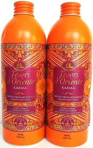 TESORI d'ORIENTE Karma Aromatic Bath Cream NASHI BLOSSOM & CEDARWOOD, NEW x 2 - Picture 1 of 4