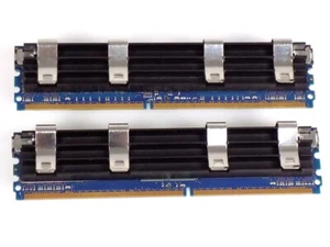 1GB (2x 512MB) Nanya NT512T72U89A8BD-3C DDR2-667MHz PC2-5300F ECC CL5 1.8V - Bild 1 von 1