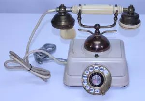 VTG Table Telephone Phone MCM Home Landline French Design Made Japan Victorian - Picture 1 of 21