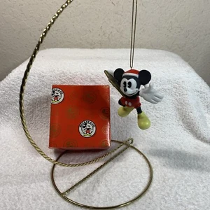 Enesco Mickey & Co. ‘Mickey on Star’ Hanging Ornament Walt Disney 1996 Porcelain - Picture 1 of 22