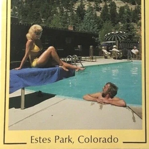 Deer Crest Chalets Motel Estes Park Colorado Brochure Photo Vintage 1988 - Picture 1 of 4