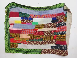 Vintage Kantha Quilt Reversible Throw Handmade Blanket Patchwork stitch quilt - Picture 1 of 3
