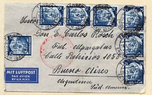 GERMANY 1935 LUFTPOST SUDAMERIKA Flown Cover TENGEN, ENGEN BADEN to BUENOS AIRES