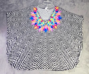 Bar lll Batwing Cut-Out V-Neck Women's Size XS Swimsuit Cover Up Tunic/Dress - Picture 1 of 10