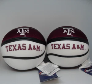 Set of 2 ~ NCAA TEXAS A&M AGGIES Soft Squishy Toy Beanie Basketball Ball 5" - Bild 1 von 9