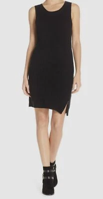 $105 BB Dakota Mujer Negro Alexa Cremallera Lateral Sin Mangas Suéter Vestido Talla Grande Foto 1 de 2