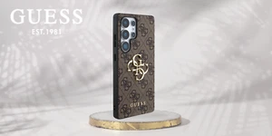 Genuine Guess 4G Metal Logo Impact Protection for Samsung Galaxy S25 Ultra Brown - Zdjęcie 1 z 9