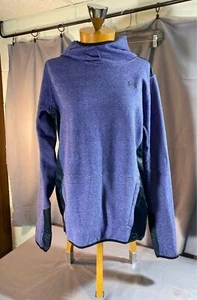 Under Armour Womens Cold Gear Hoodie Zip Pockets Cowl Neck Sz Lg - Picture 1 of 8