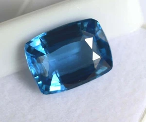 Natural Aquamarine 7.85 Ct, Cushion Shape Certified Loose Gemstone, Best Offer. - Picture 1 of 7