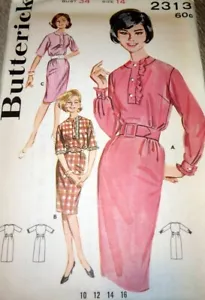 *BELLISSIMO KIT E GONNA BUTTERICK vintage anni 50 modello da cucire 14/34 FF - Foto 1 di 1