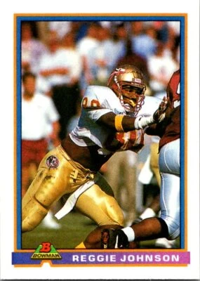 1991 Bowman #123 Reggie Johnson NearMint/Mint - Image 1 of 2