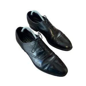 Men’s Barrie LTD Made In England Size 11.5 Black Leather Wingtips Oxfords/Derbys - Picture 1 of 11