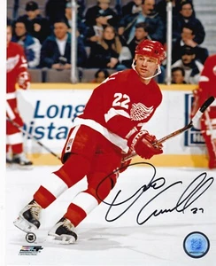 DINO CICCARELLI DETROIT RED WINGS ACTION SIGNED 8x10 - Picture 1 of 1